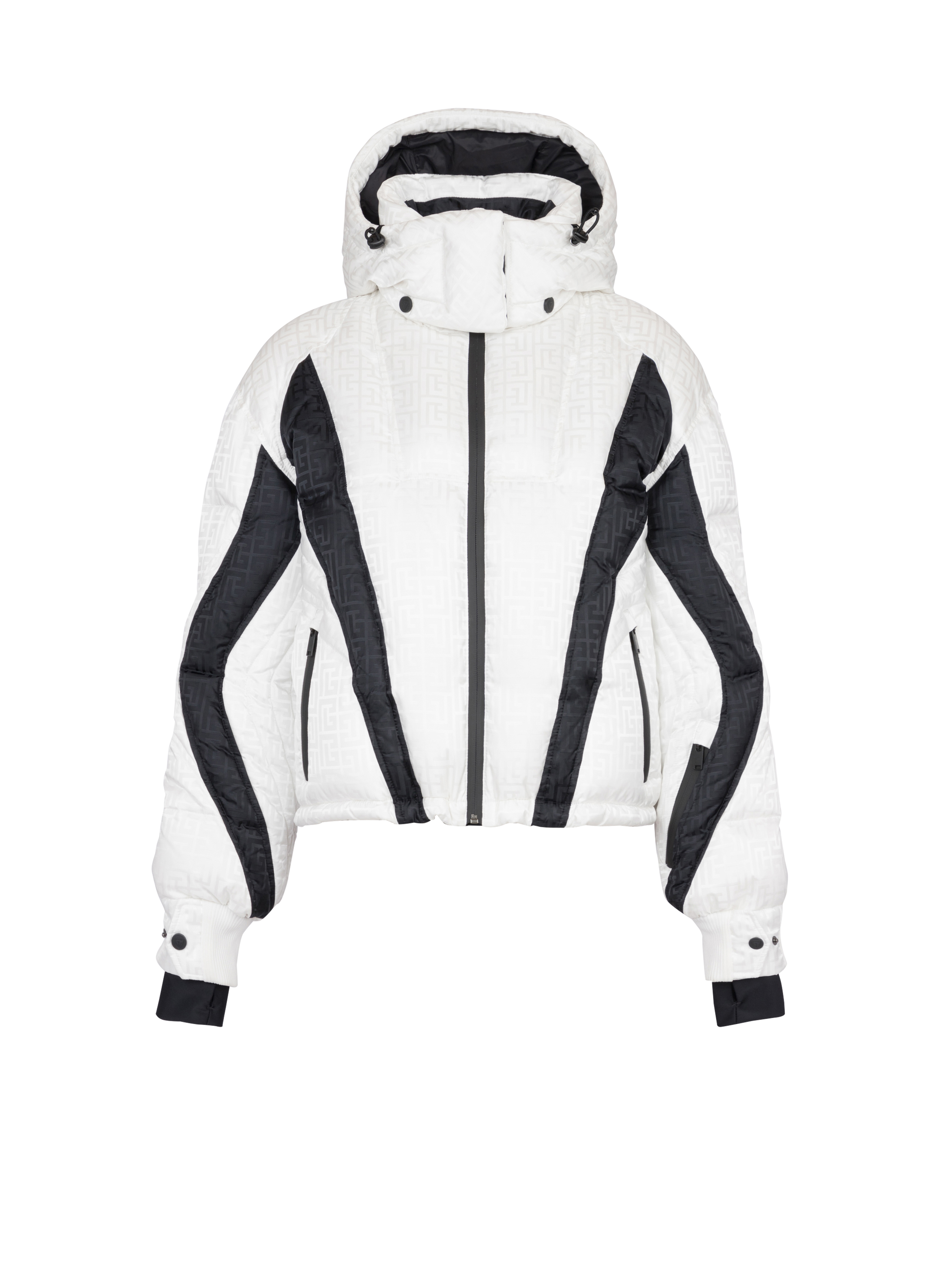 Balmain x Rossignol - Balmain monogram ski coat, white