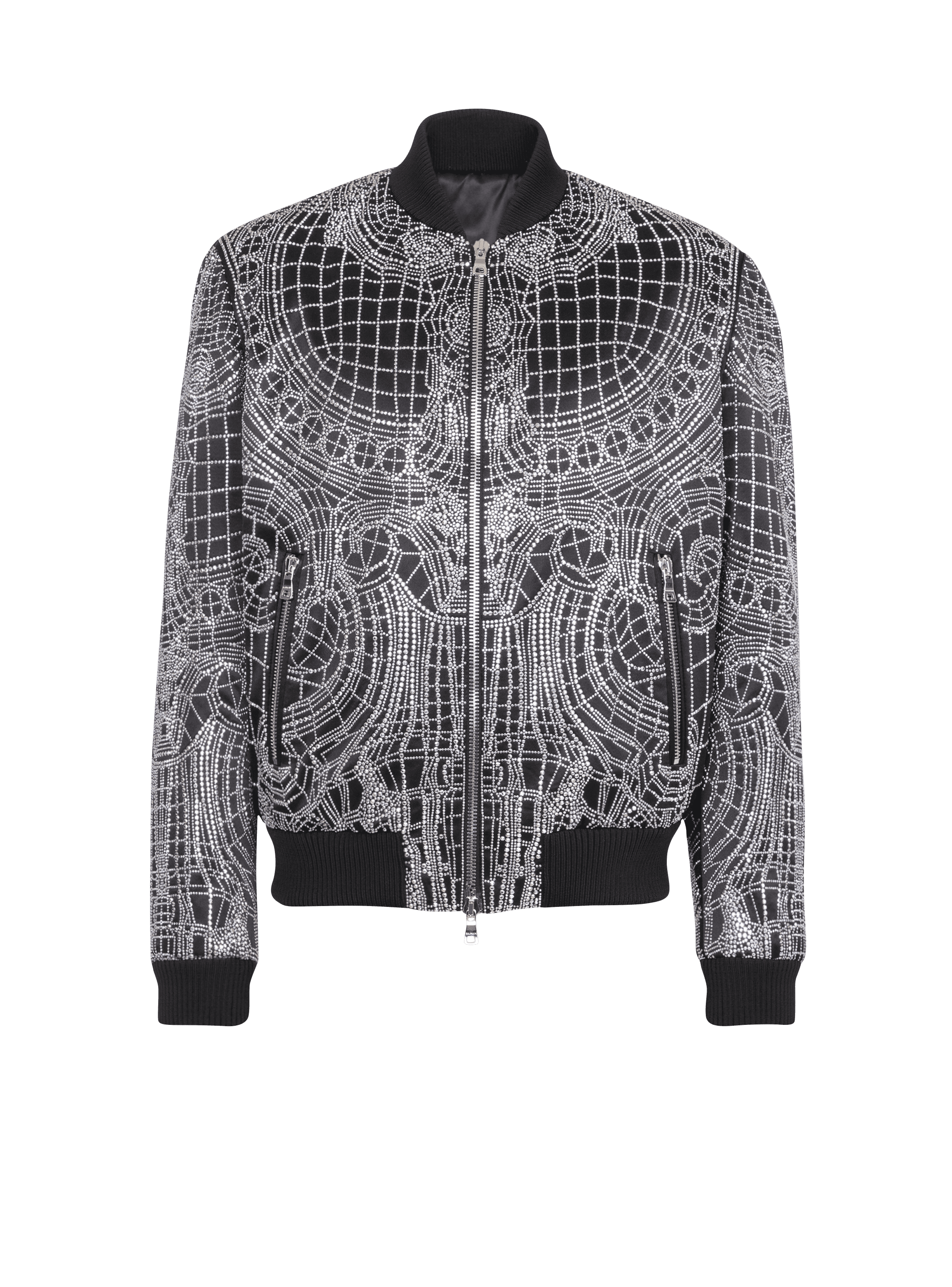 Embroidered silk bomber jacket - Men 