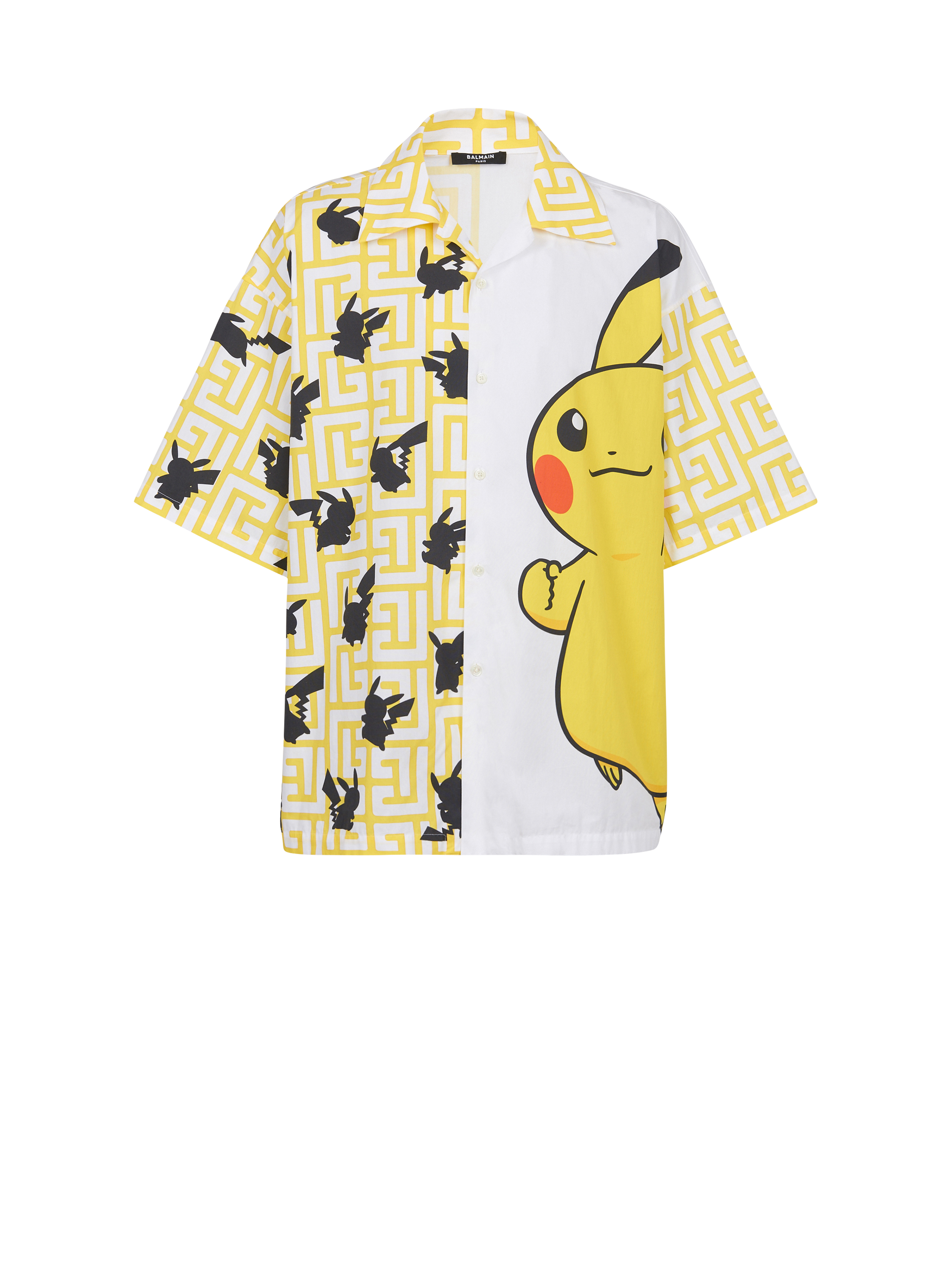 统一性 - 阔型 Pokémon 印花衬衫, yellow