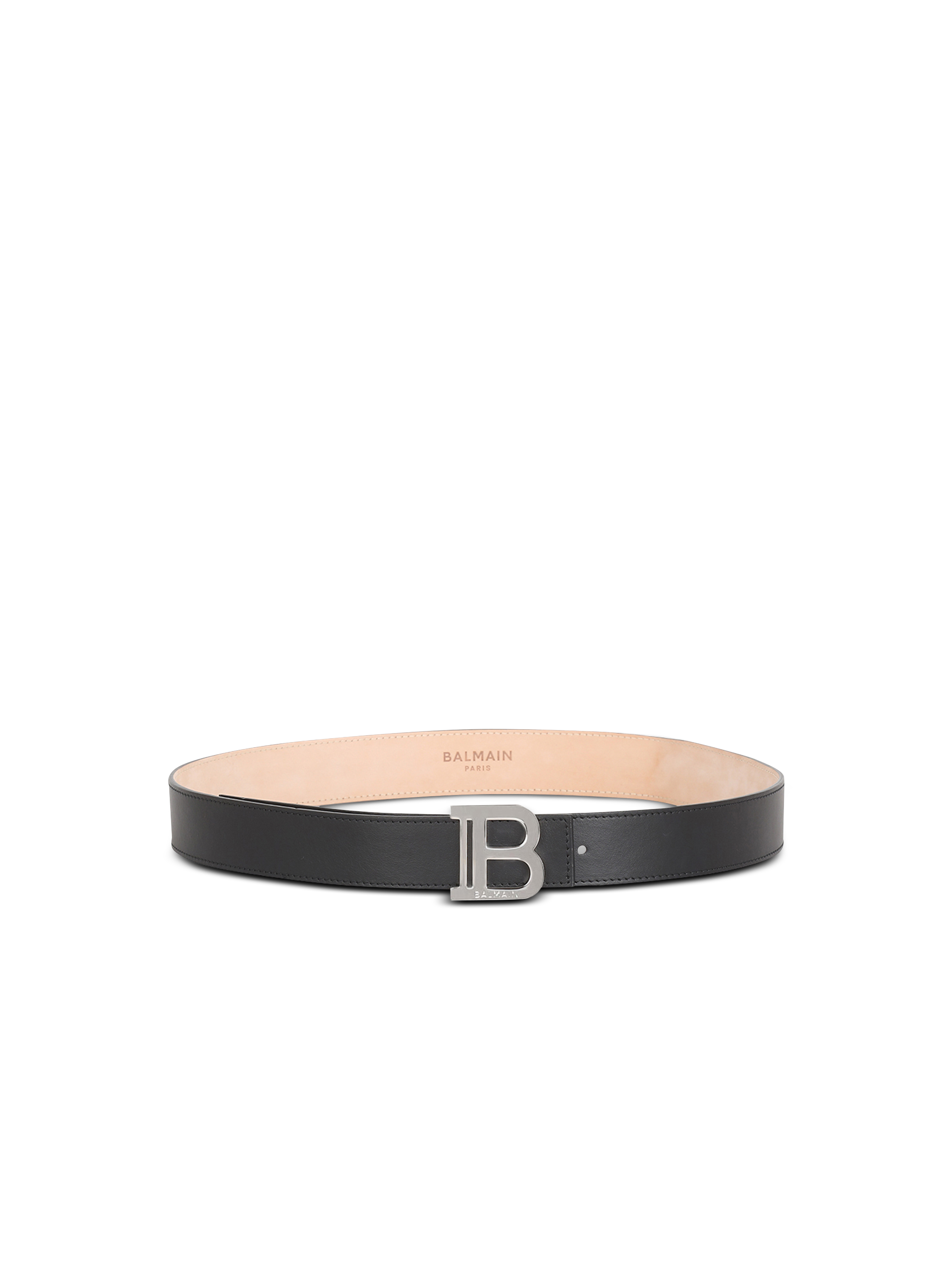 B-Belt光滑皮革腰带, black