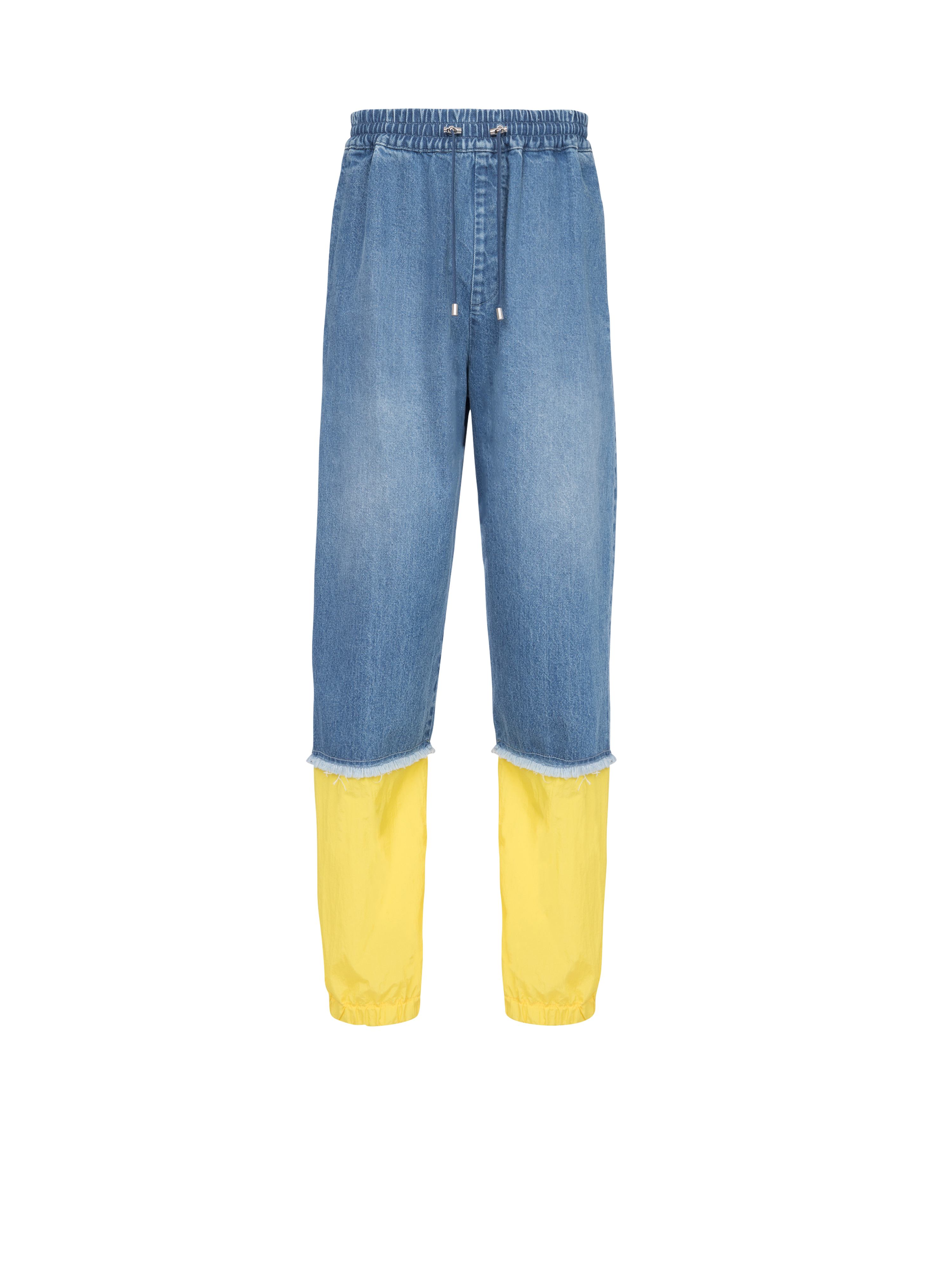 Unisex - Nylon cargo jeans, blue