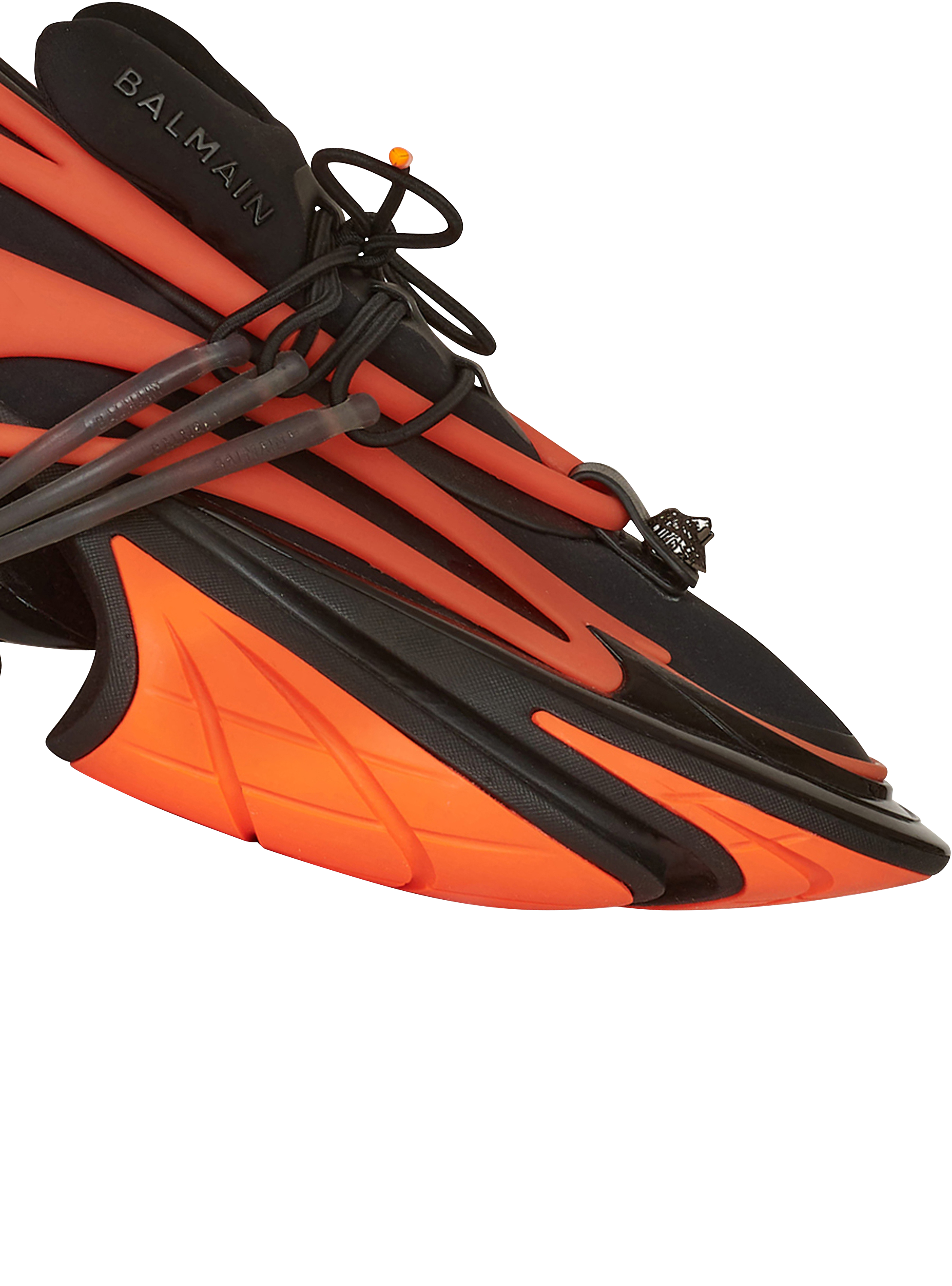 red balmain sneakers