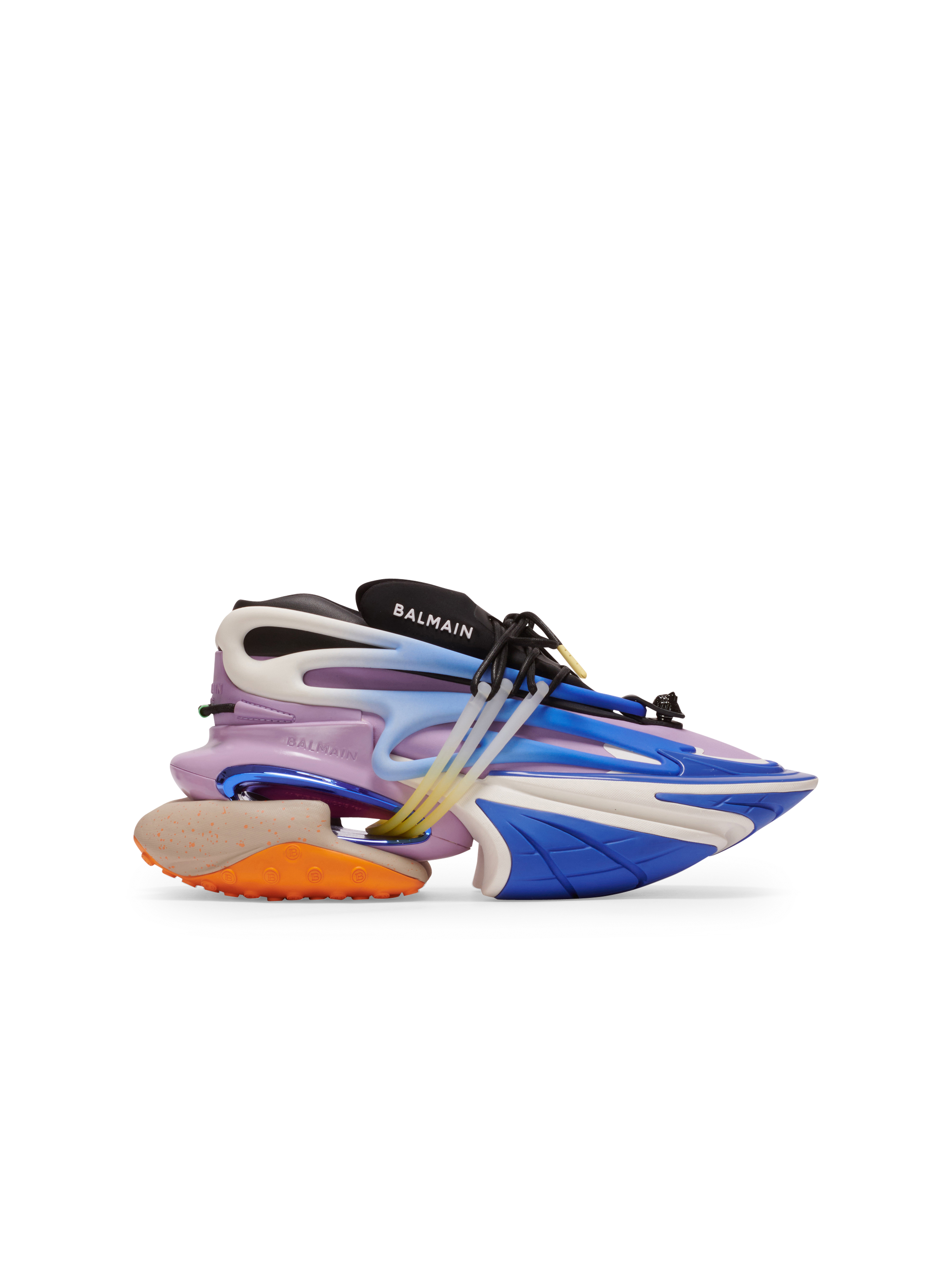 Unicorn low-top trainers in neoprene and leather, multicolor