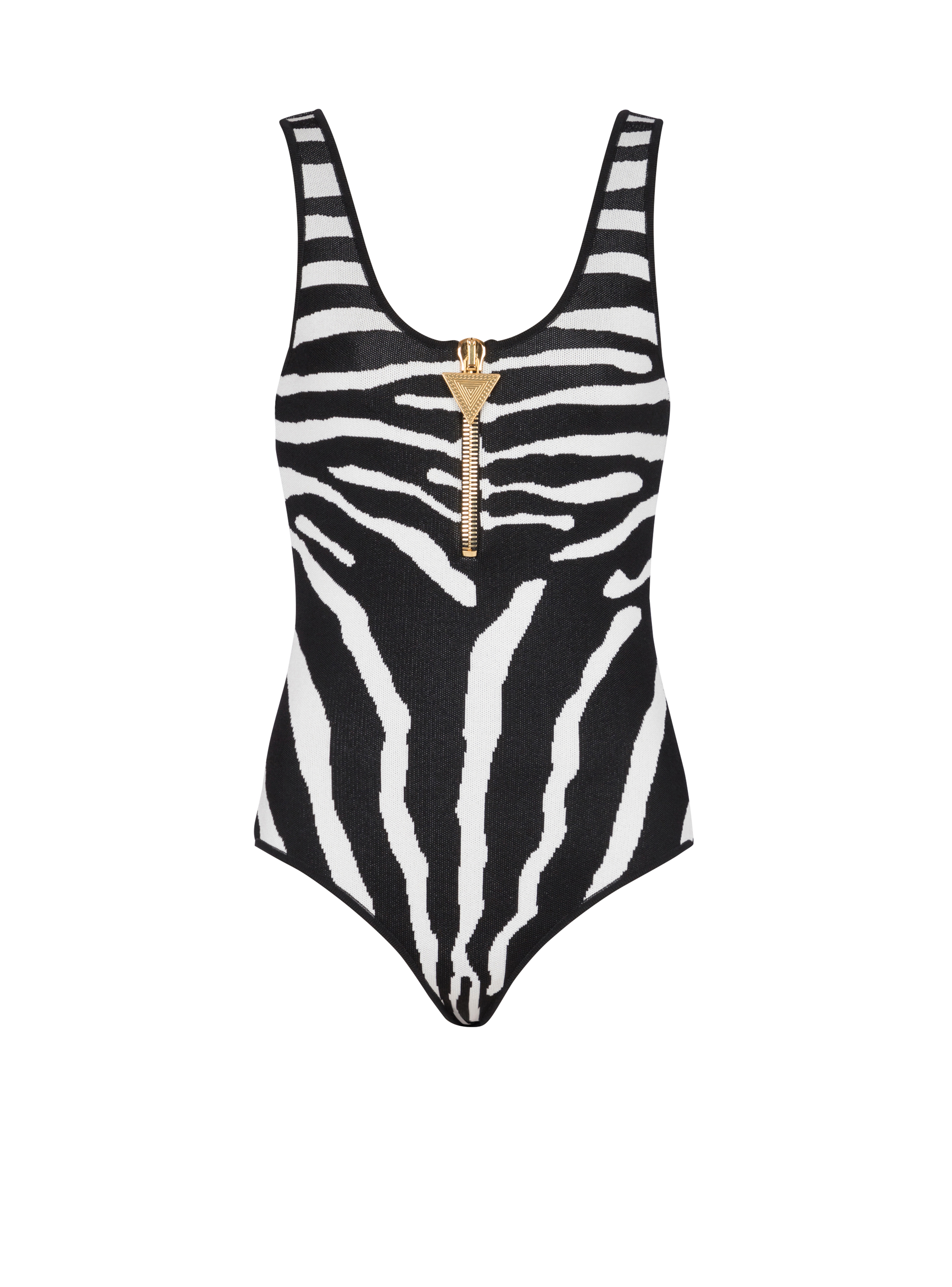 Zebra jacquard body, black