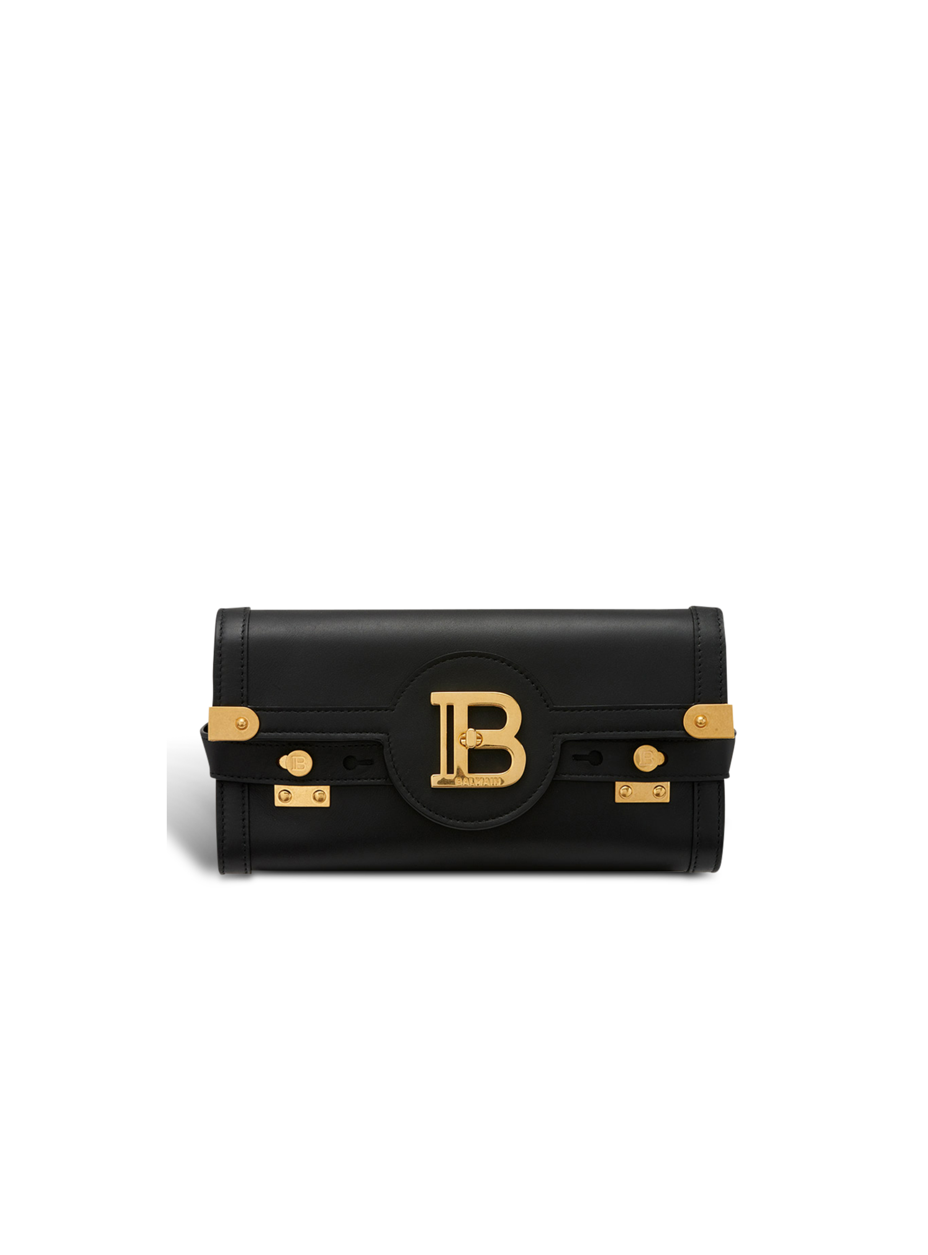 Smooth leather B-Buzz 23 clutch bag - Women | BALMAIN