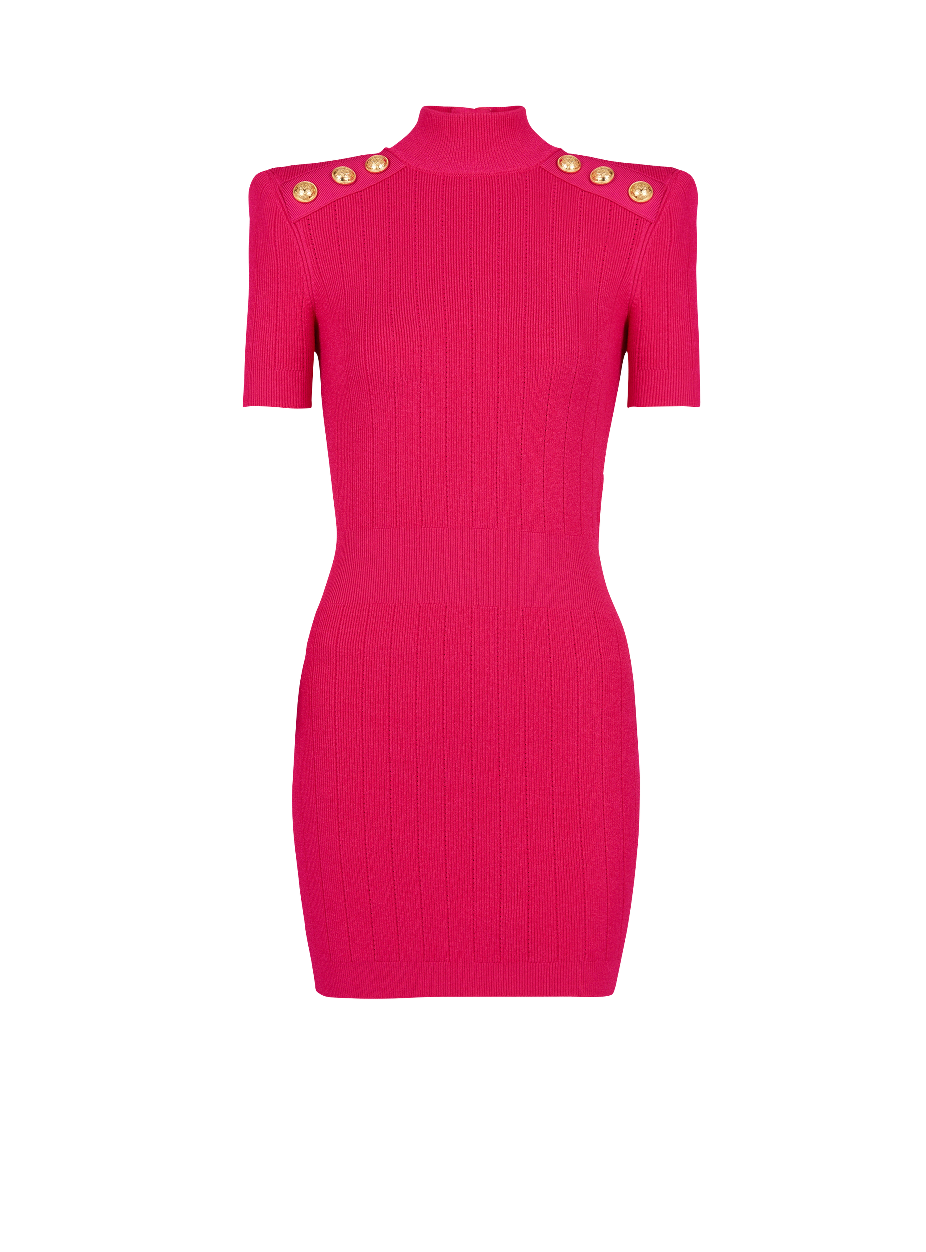 短款针织连衣裙, pink