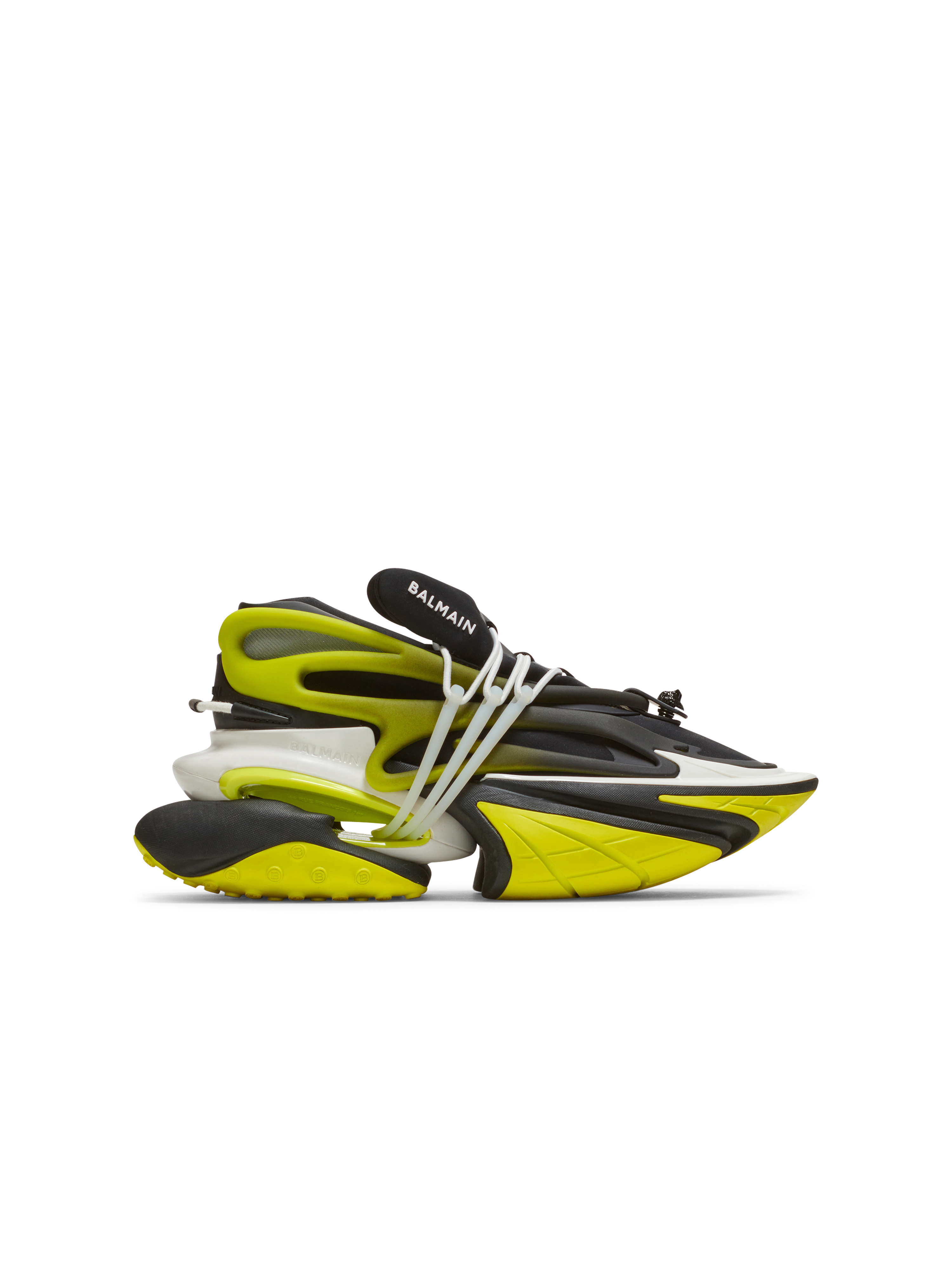 Unicorn氯丁橡胶和皮革低帮运动鞋, yellow