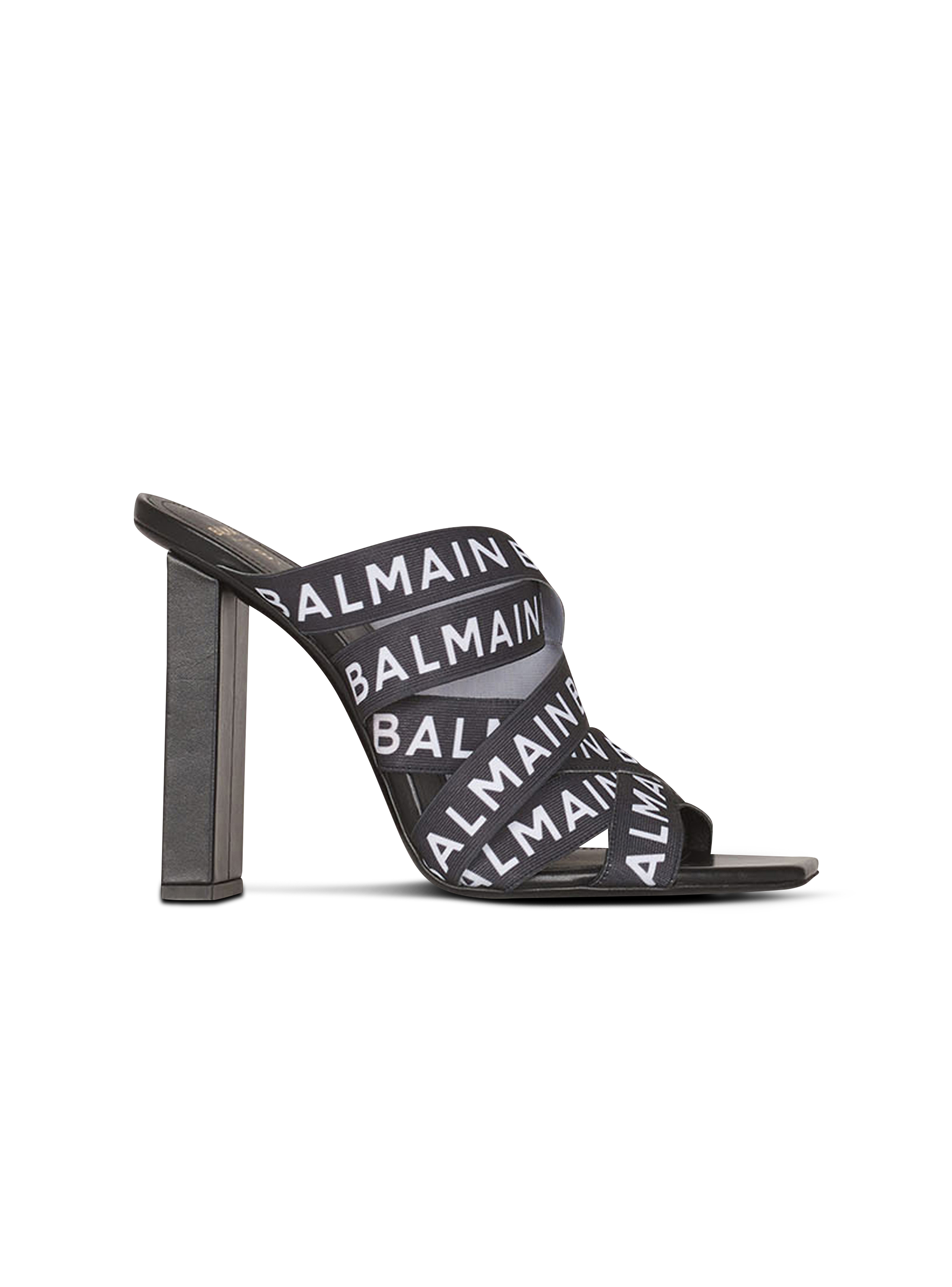 Balmain巴尔曼标志Union凉鞋, black