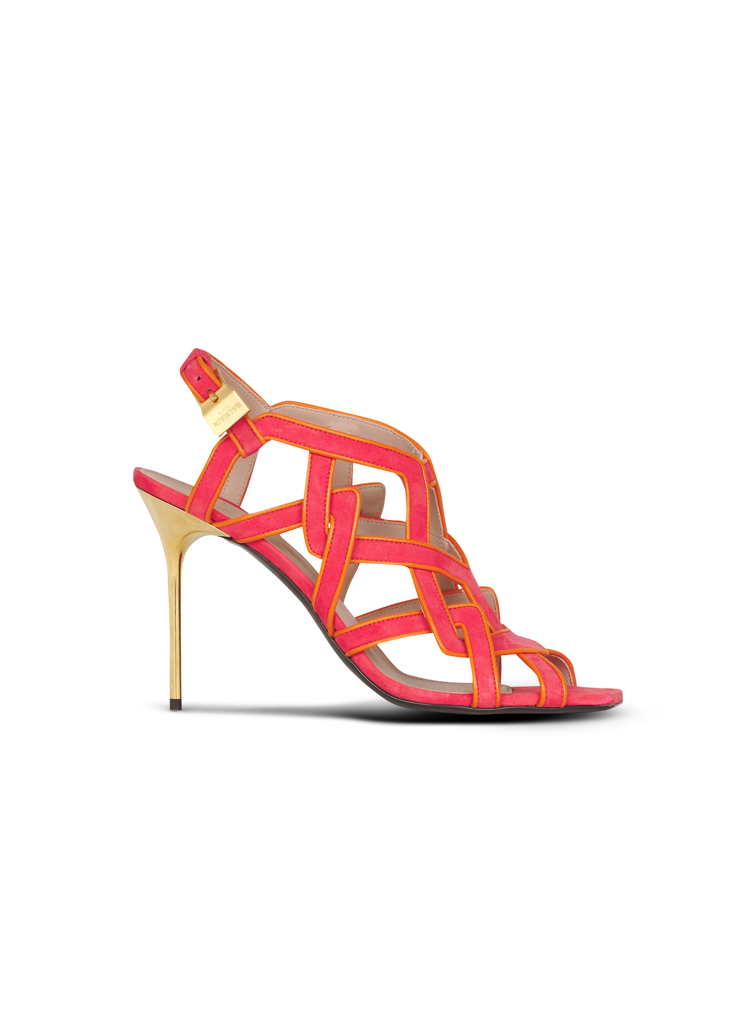 Suede Urania sandals, pink