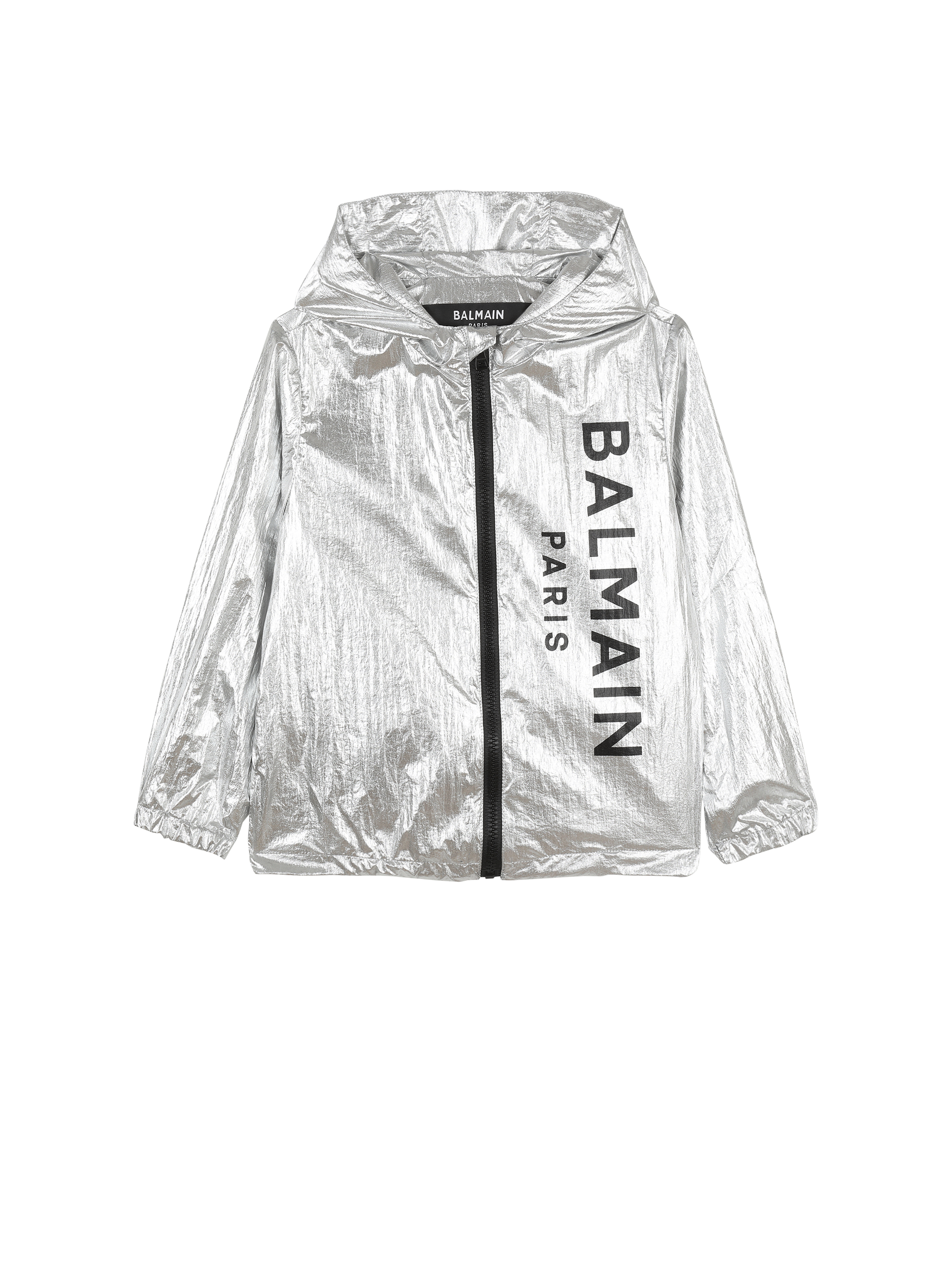 Balmain巴尔曼标志连帽外套, silver