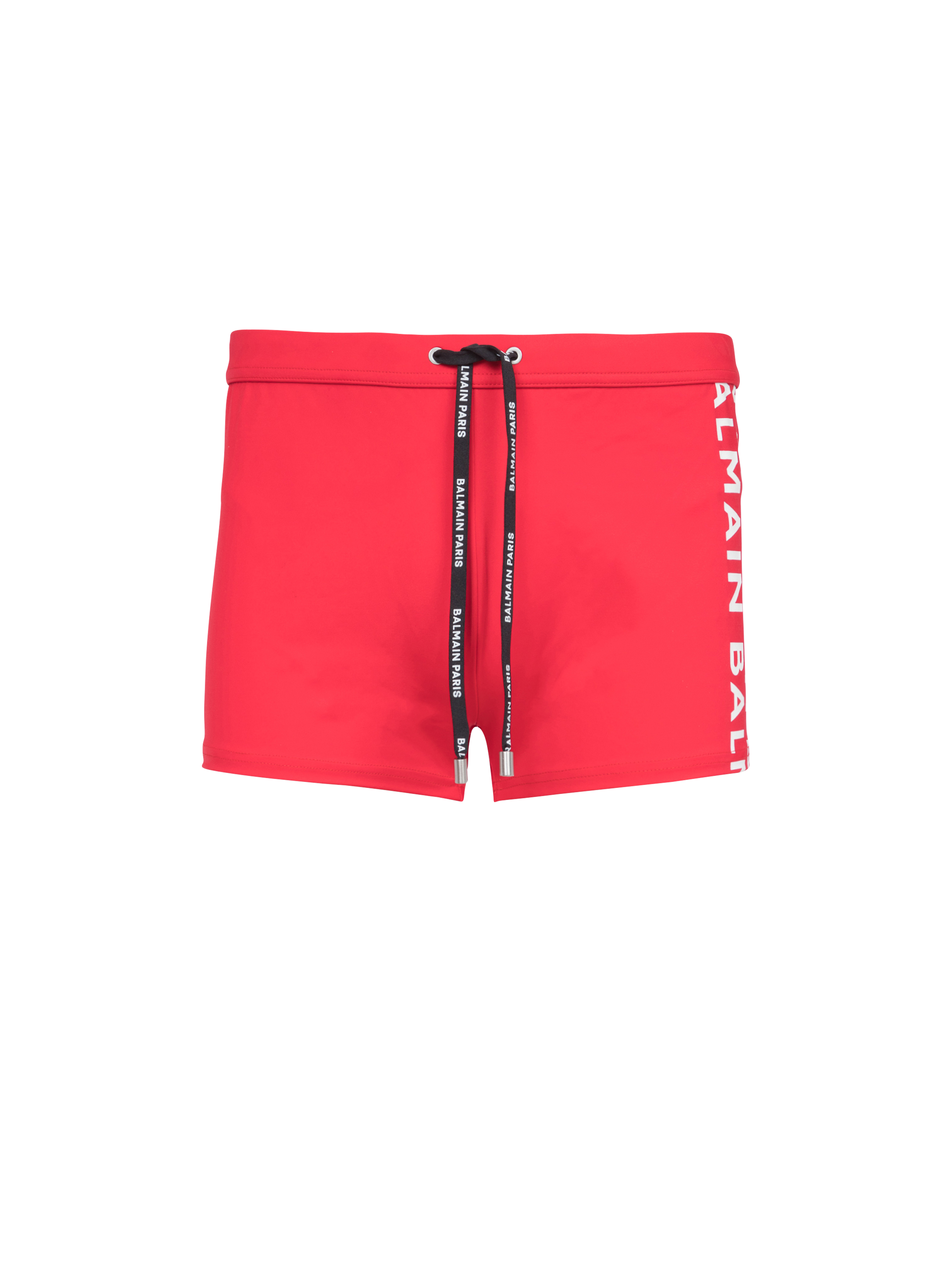 Balmain巴尔曼标志三角泳裤, red