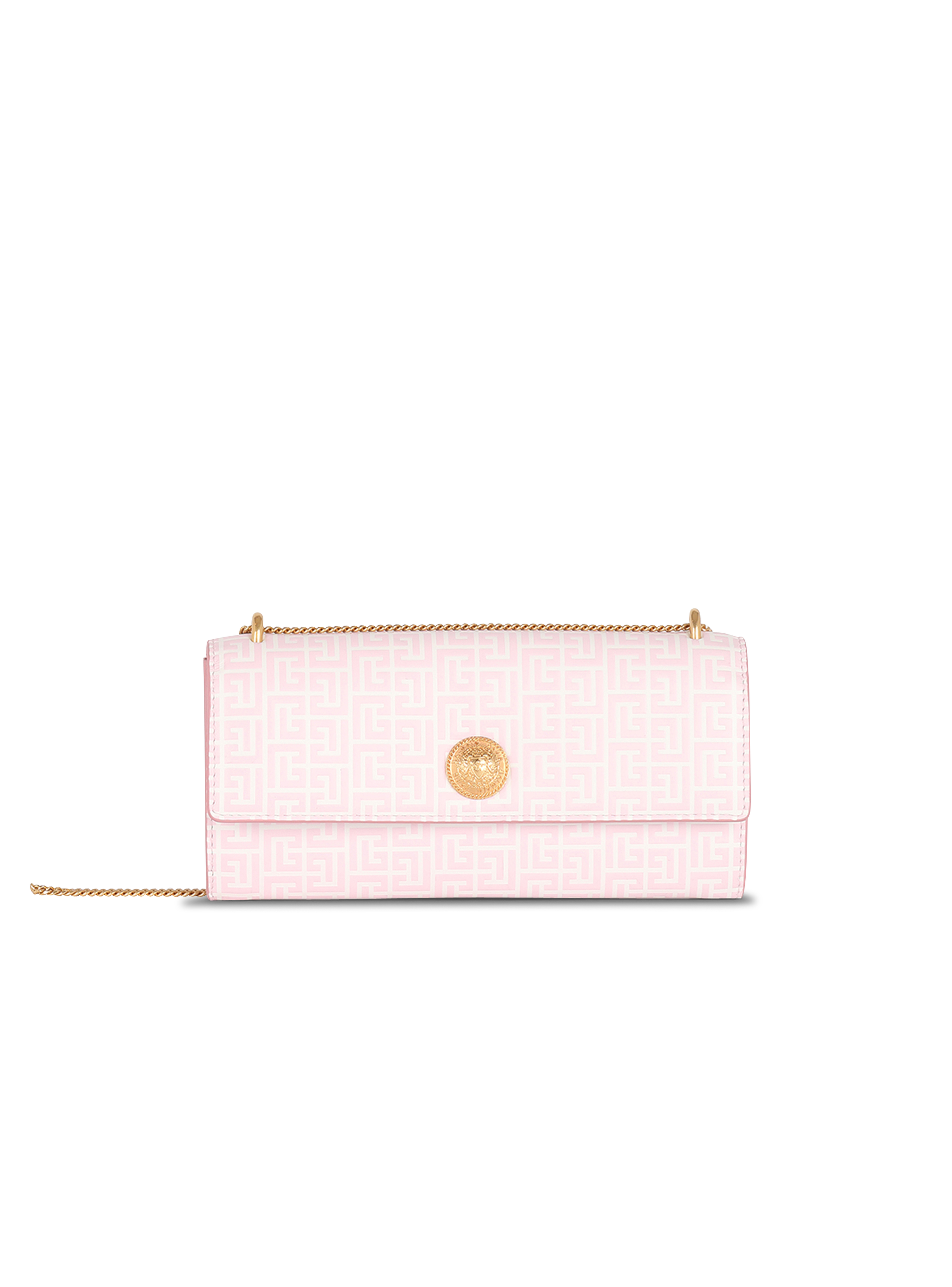 Embossed leather Coin wallet, pink
