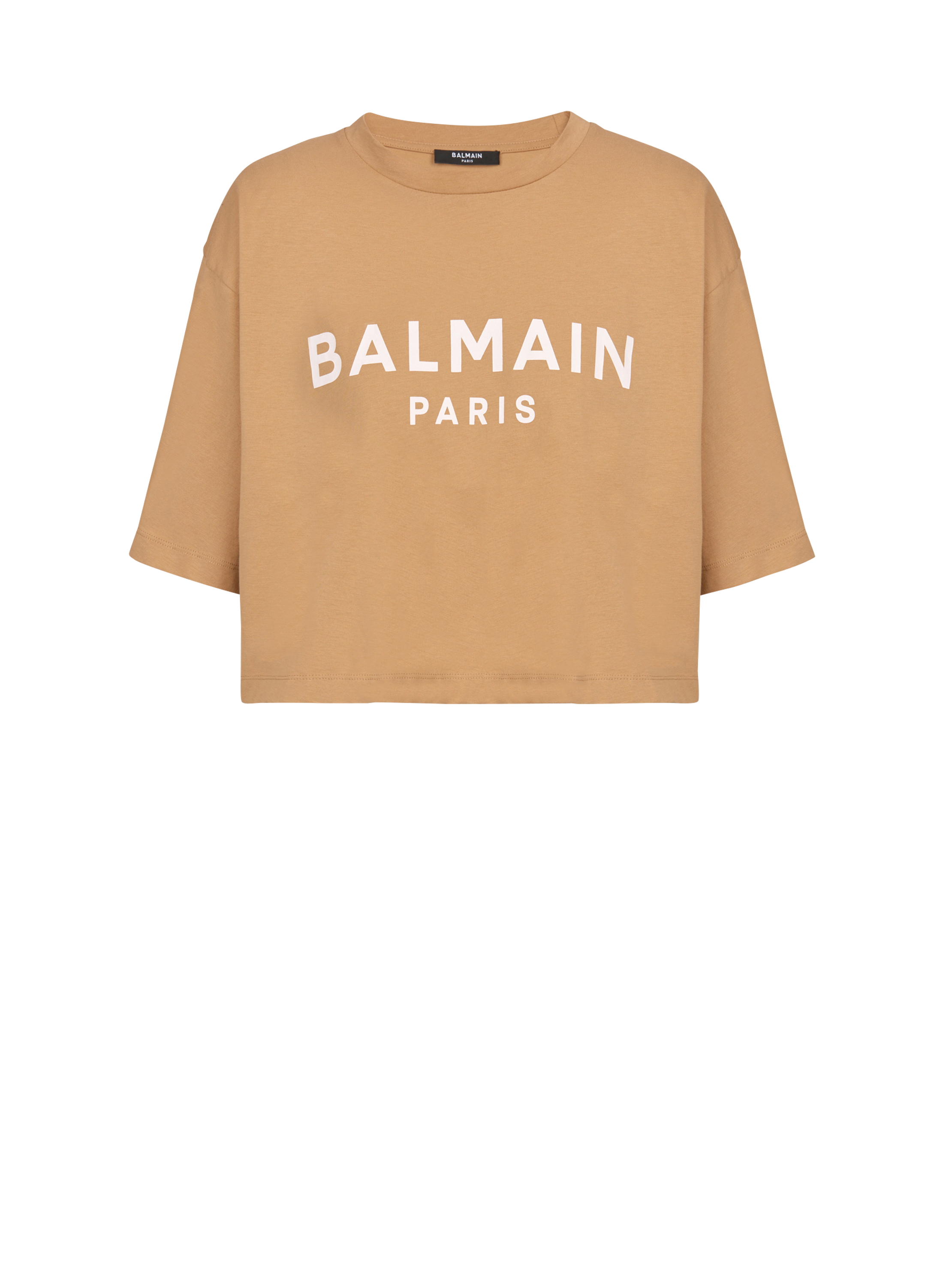 Top corto con scollo allamericana x Netflix di Balmain in Arancione Donna Abbigliamento da T-shirt e top da Top senza maniche e canotte 