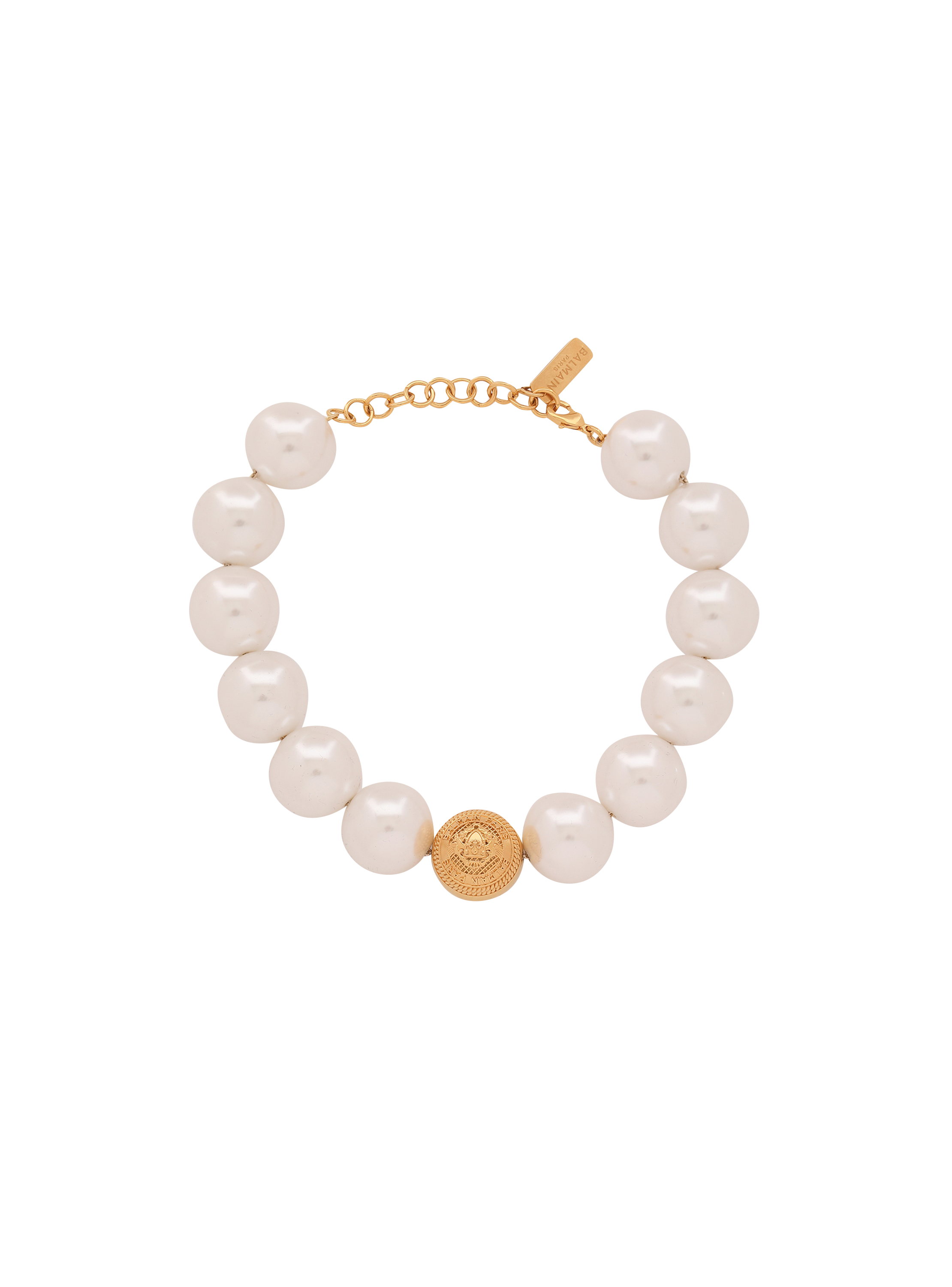 Gold-tone brass Coin choker necklace 