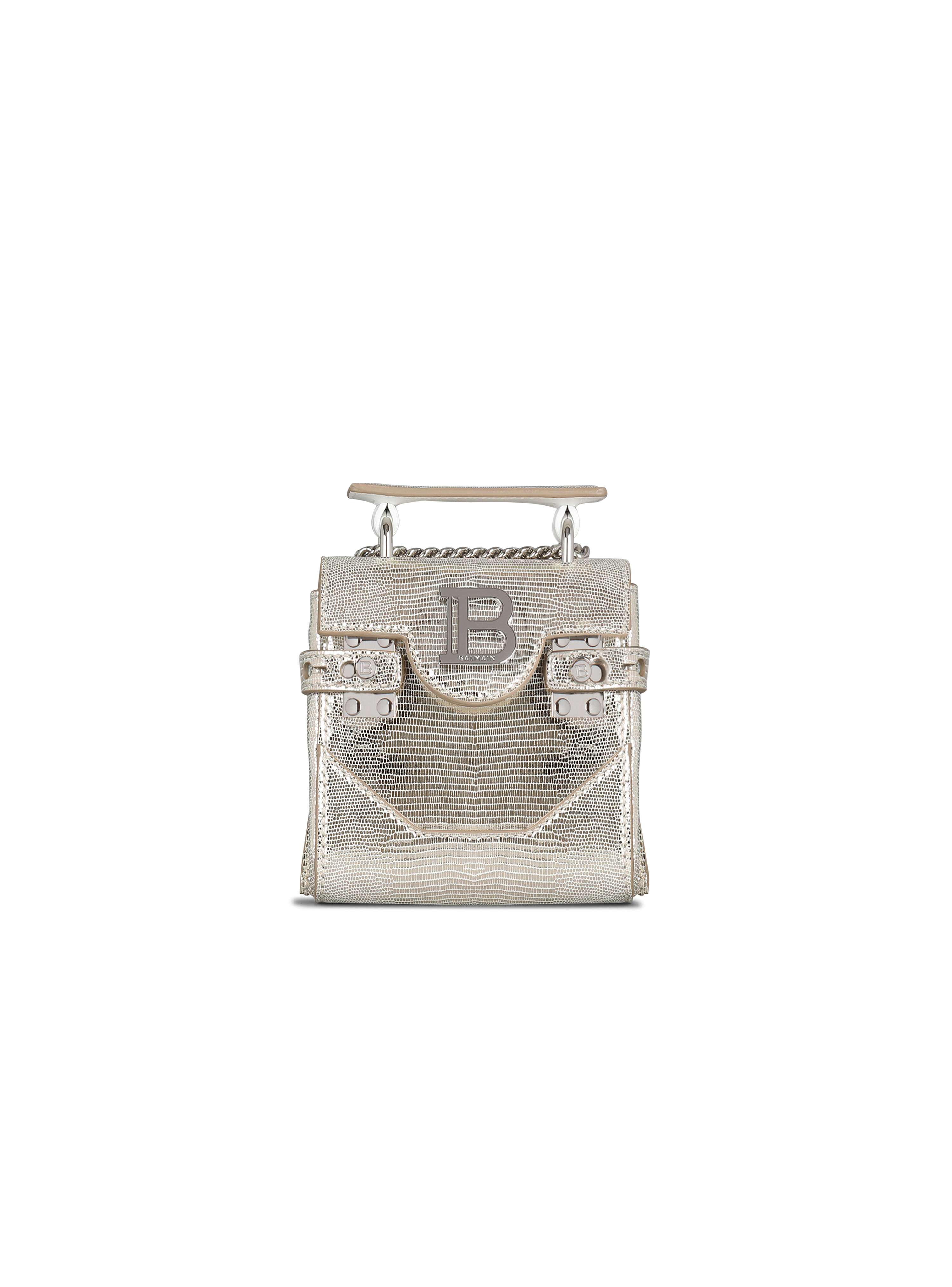 皮革 B-Buzz Mini 包, silver