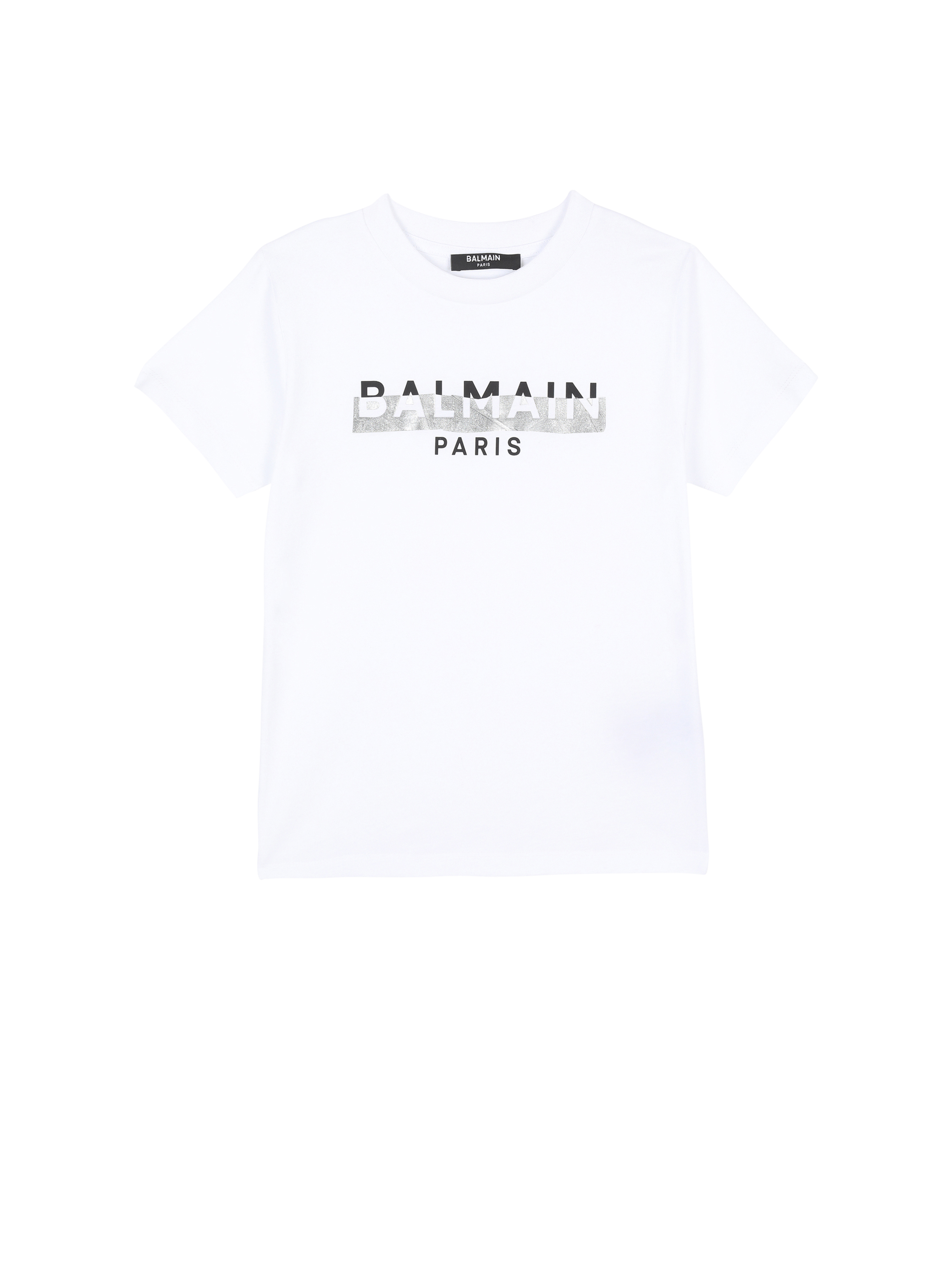 Balmain巴尔曼标志棉质T恤, white