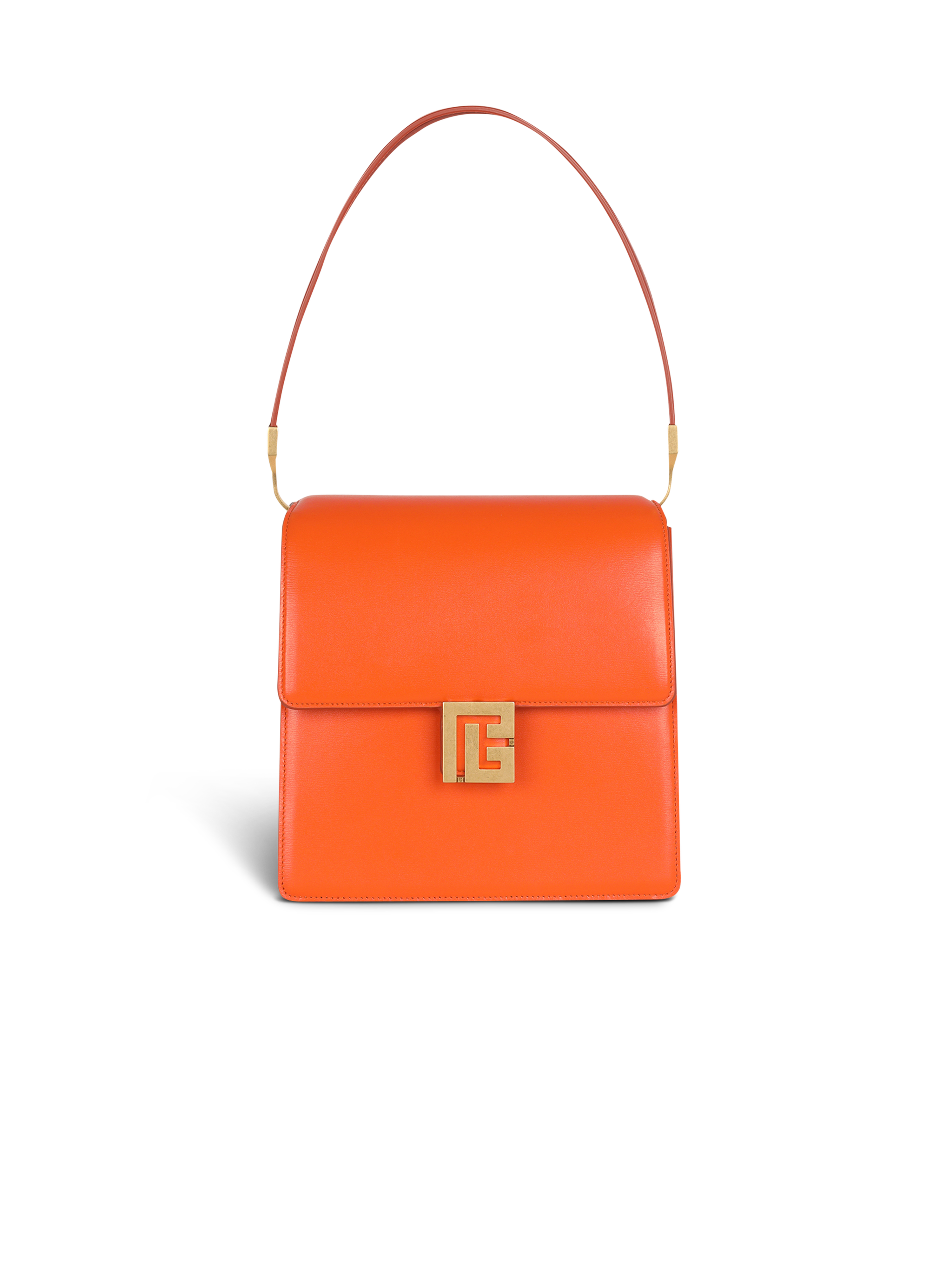 Smooth leather Ely bag, orange