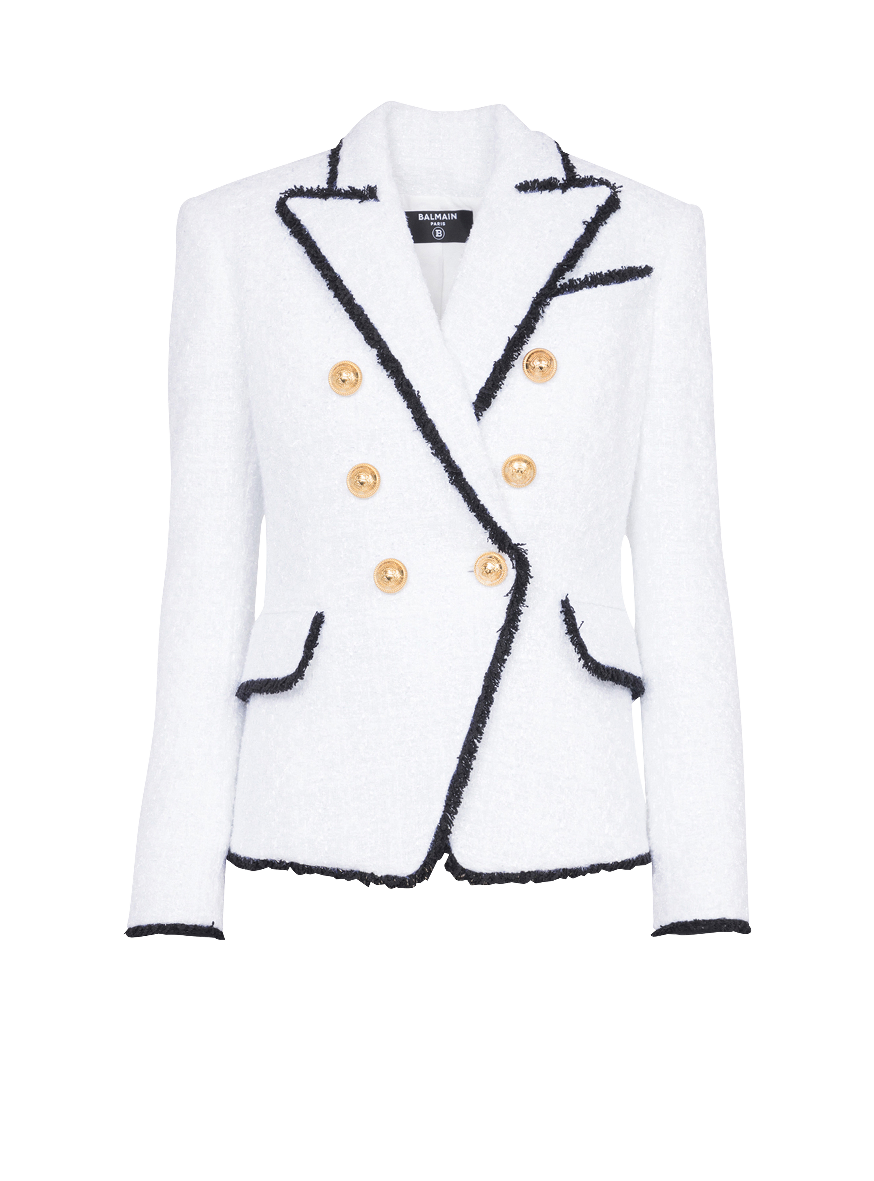 Tweed jacket, white